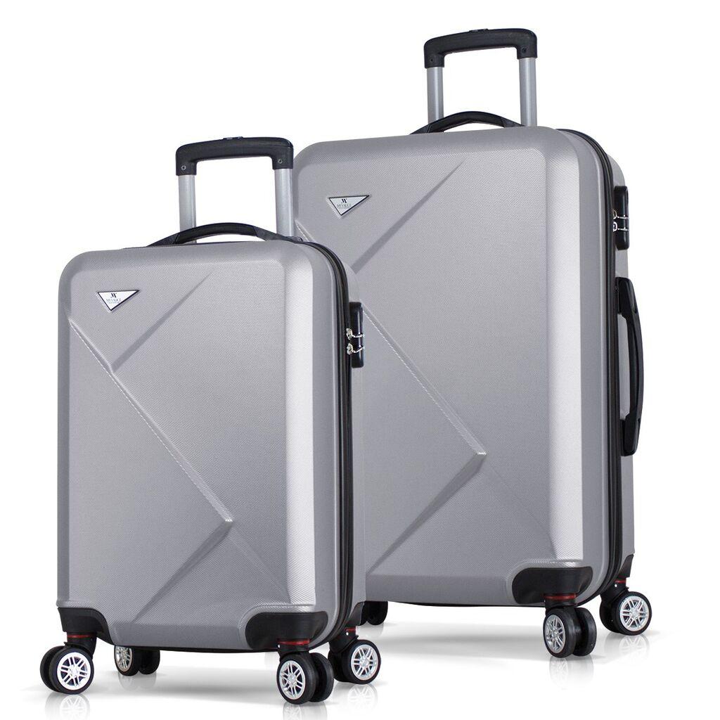 Комплет куфери MyValice 4896, 2 дела, сив