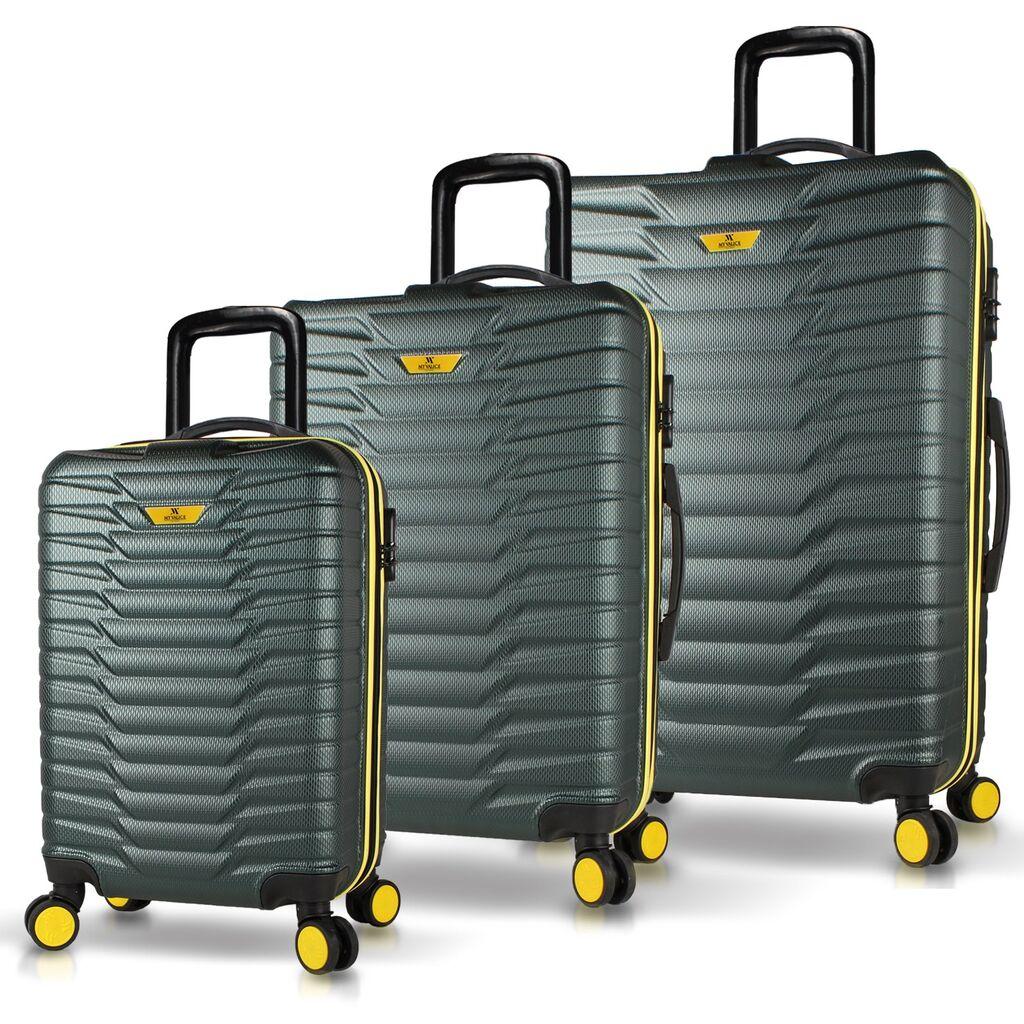 Комплет куфери MyValice 5615, 3 дела, каки боја