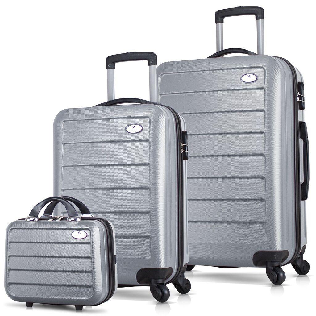 Комплет куфери MyValice 4872, 3 дела, сив
