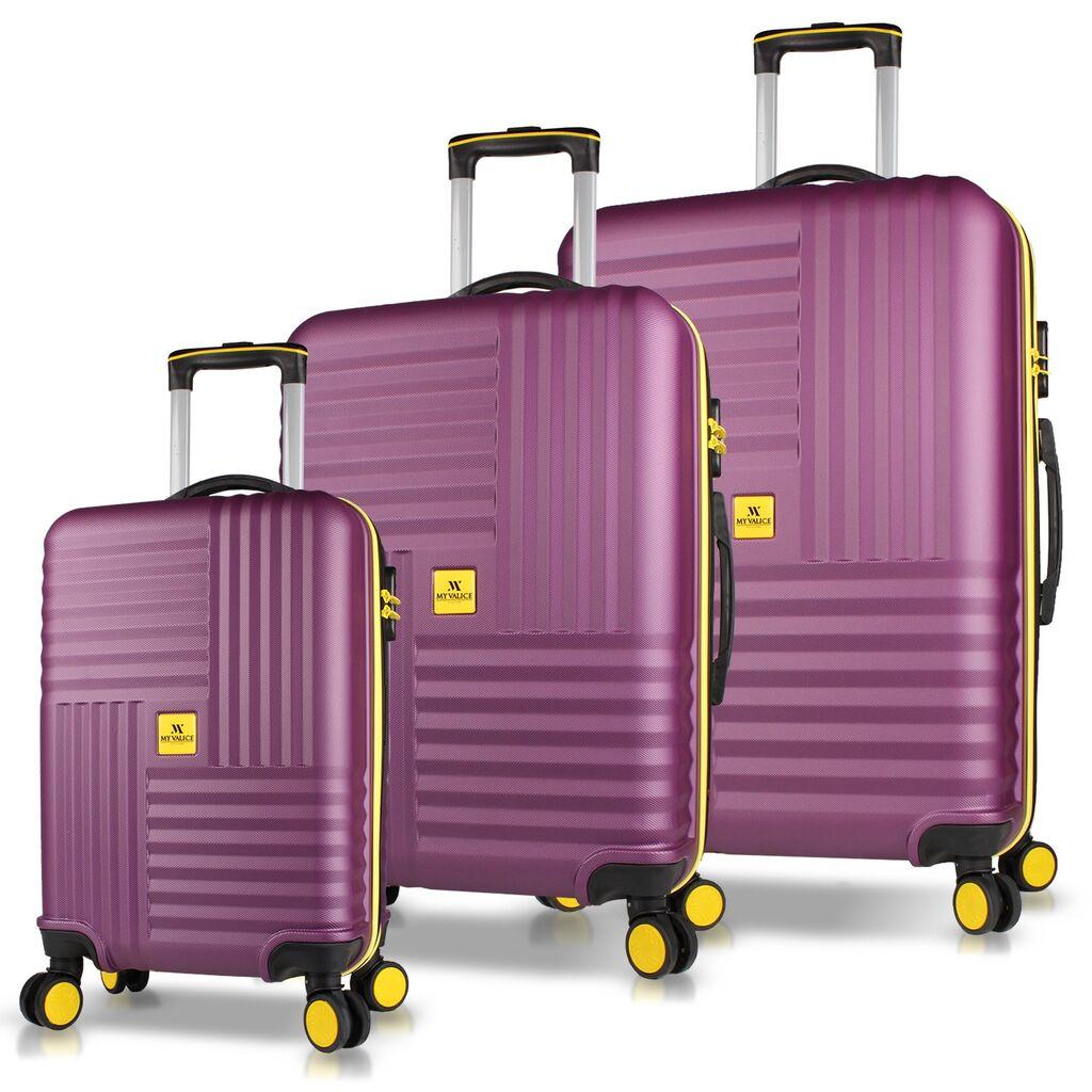 Комплет куфери MyValice 8135, 3 дела, Бордо