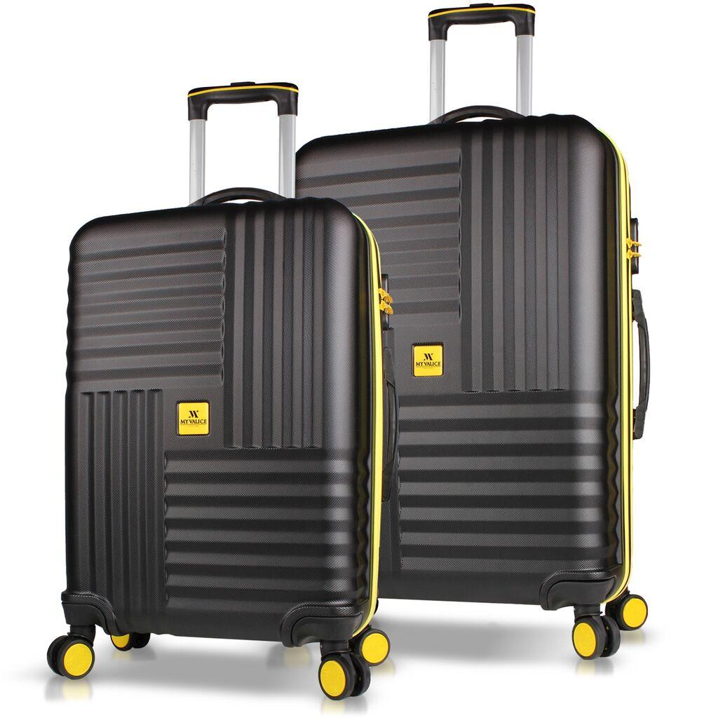 Комплет куфери MyValice 8388, 2 дела, црна