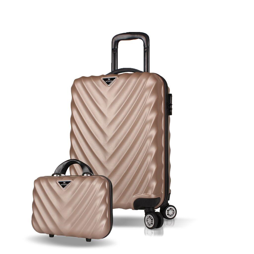 Комплет куфери MyValice 7316, 2 дела, златна боја