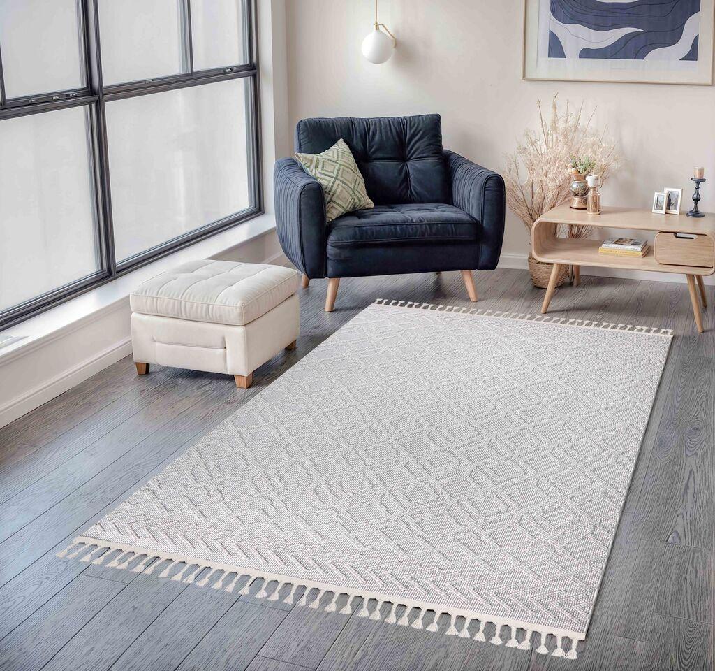 Conceptum Hypnose Carpet Polka, 160 x 230cm, бел