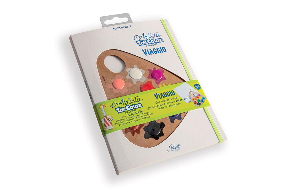 Pasuto Боенка со 12 Водени Бои + Четка