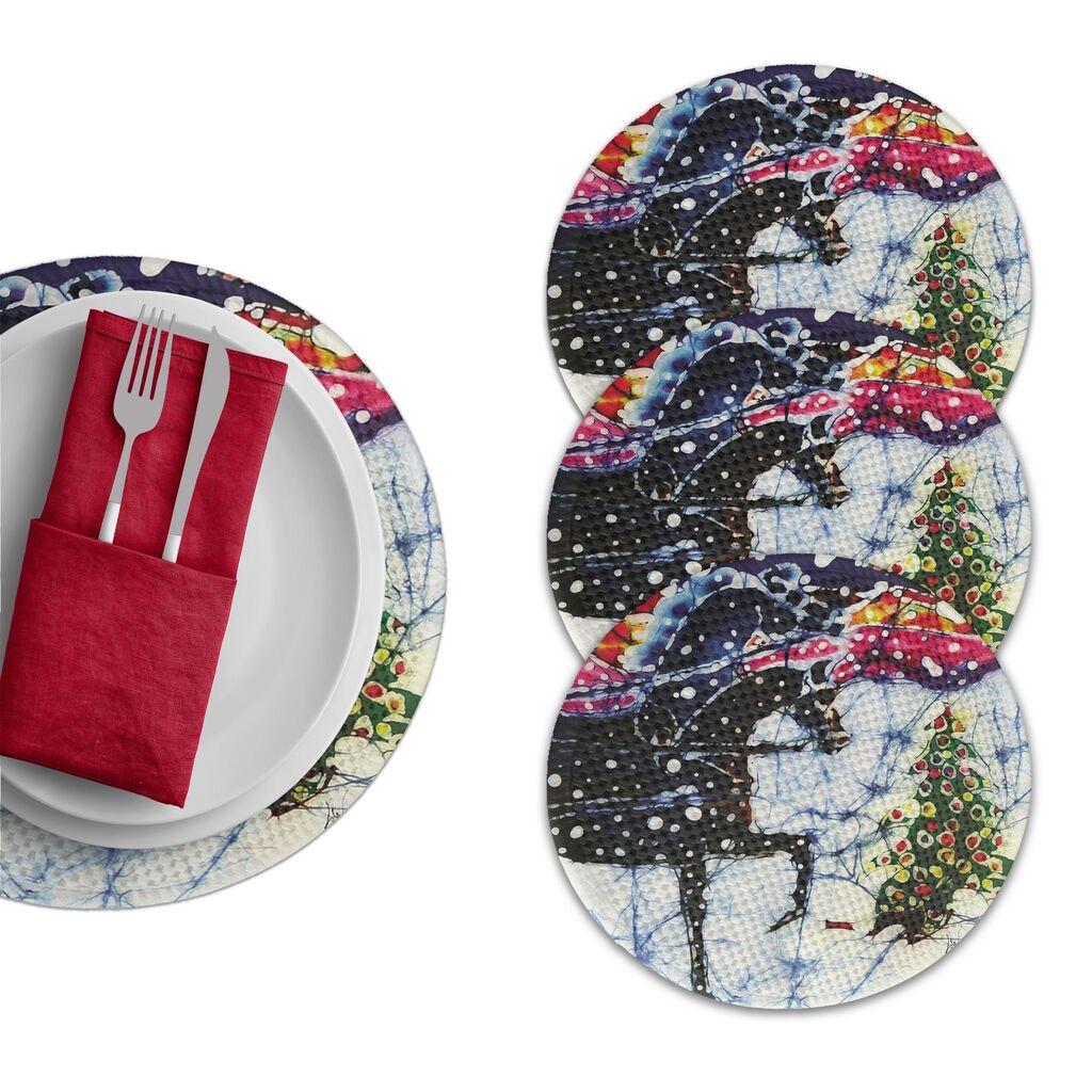 Подлога за маса Hermia 3679 Supla, 4 парчиња, шарени