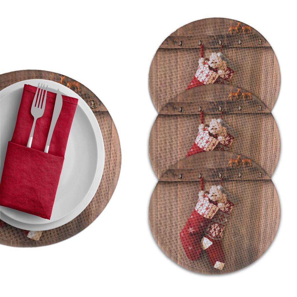 Подлога за маса Hermia 2948 Supla, 4 парчиња, шарени