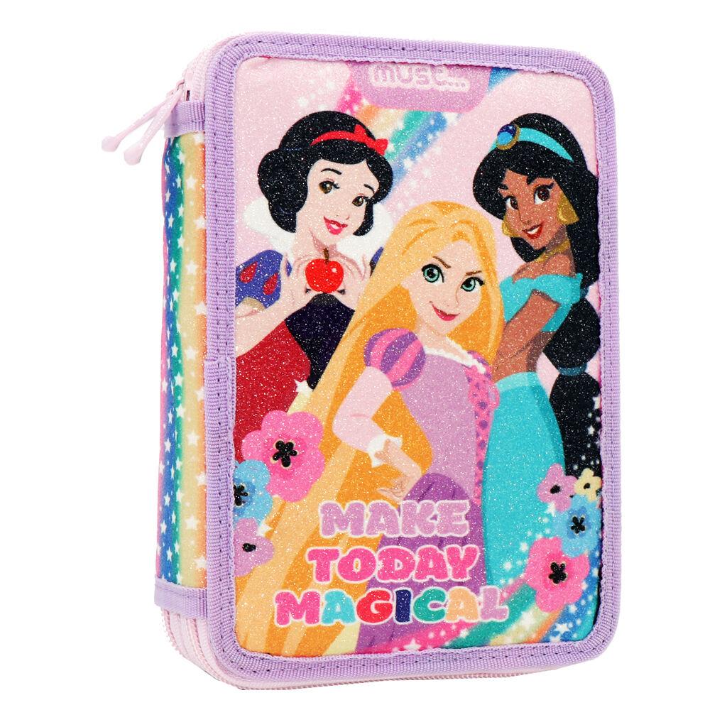 Футрола за Училиштен Прибор, Дводелна, Полна, Disney Princess