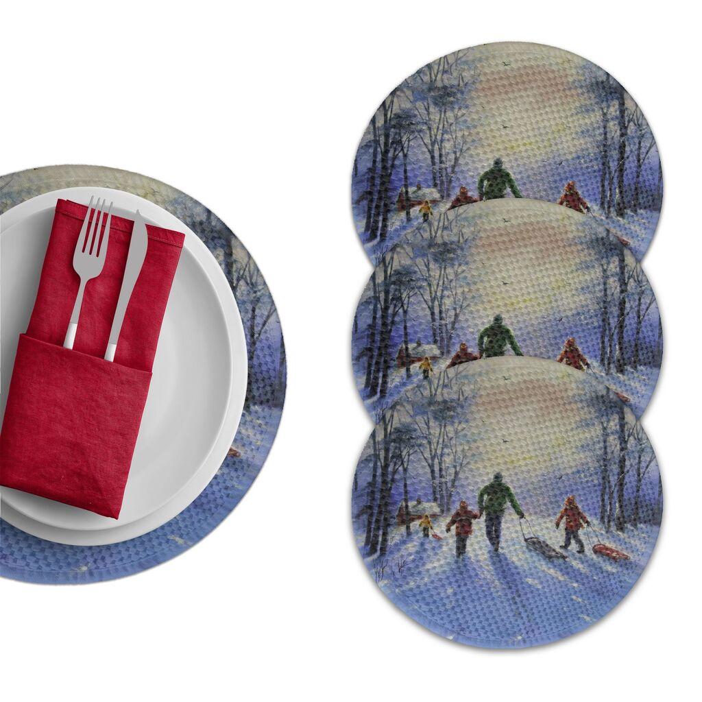 Подлога за маса Hermia 3037 Supla, 4 парчиња, шарени