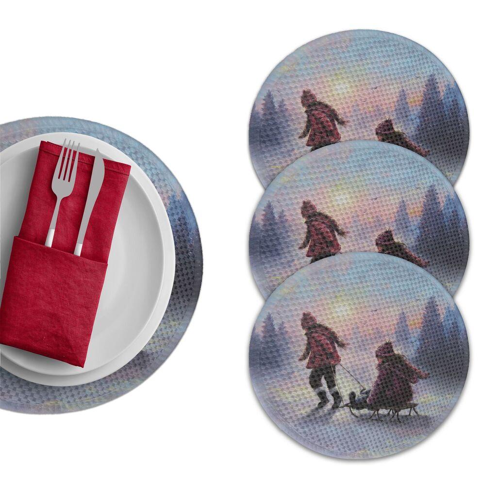 Подлога за маса Hermia 3068 Supla, 4 парчиња, шарени