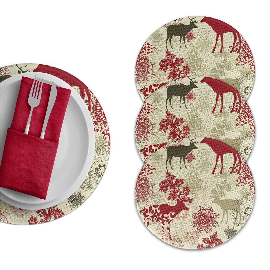 Подлога за маса Hermia 2894 Supla, 4 парчиња, шарени