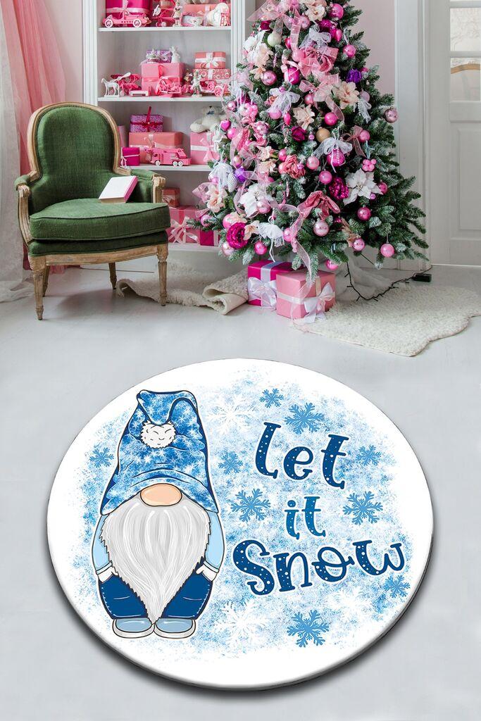 Тепих „Снех" од Conceptum Hypnose, 120 x 120 см, сино-бел