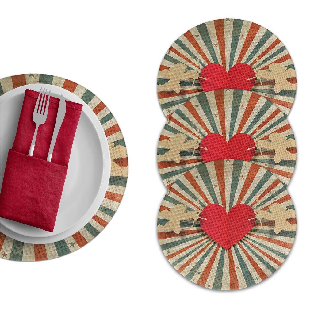 Подлога за маса Hermia 3556 Supla, 4 парчиња, шарени