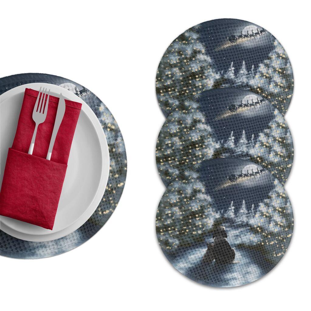 Подлога за маса Hermia 3723 Supla, 4 парчиња, шарени