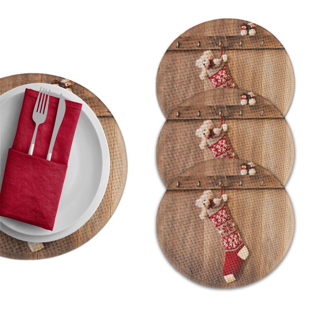 Подлога за маса Hermia 3396 Supla, 4 парчиња, шарени