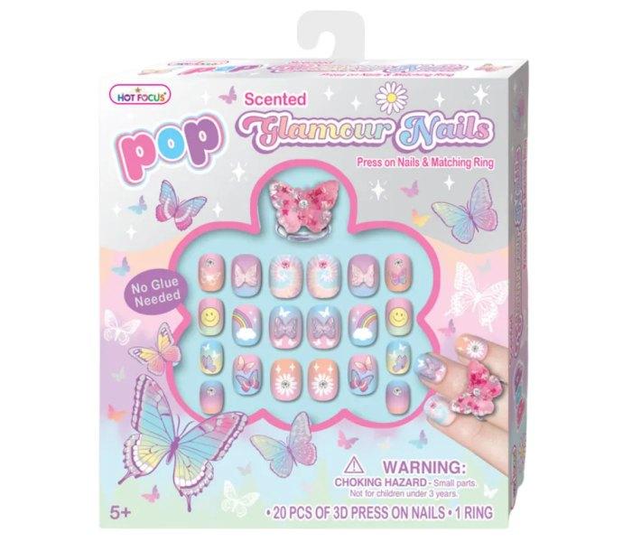 Hot Focus Kомплет за нокти пеперутка 60156