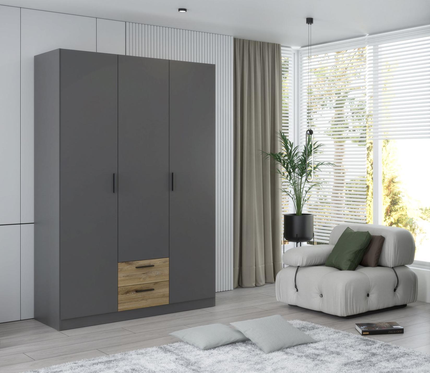 МЕБЕЛ ВИ Трокрилен ормар тројанда