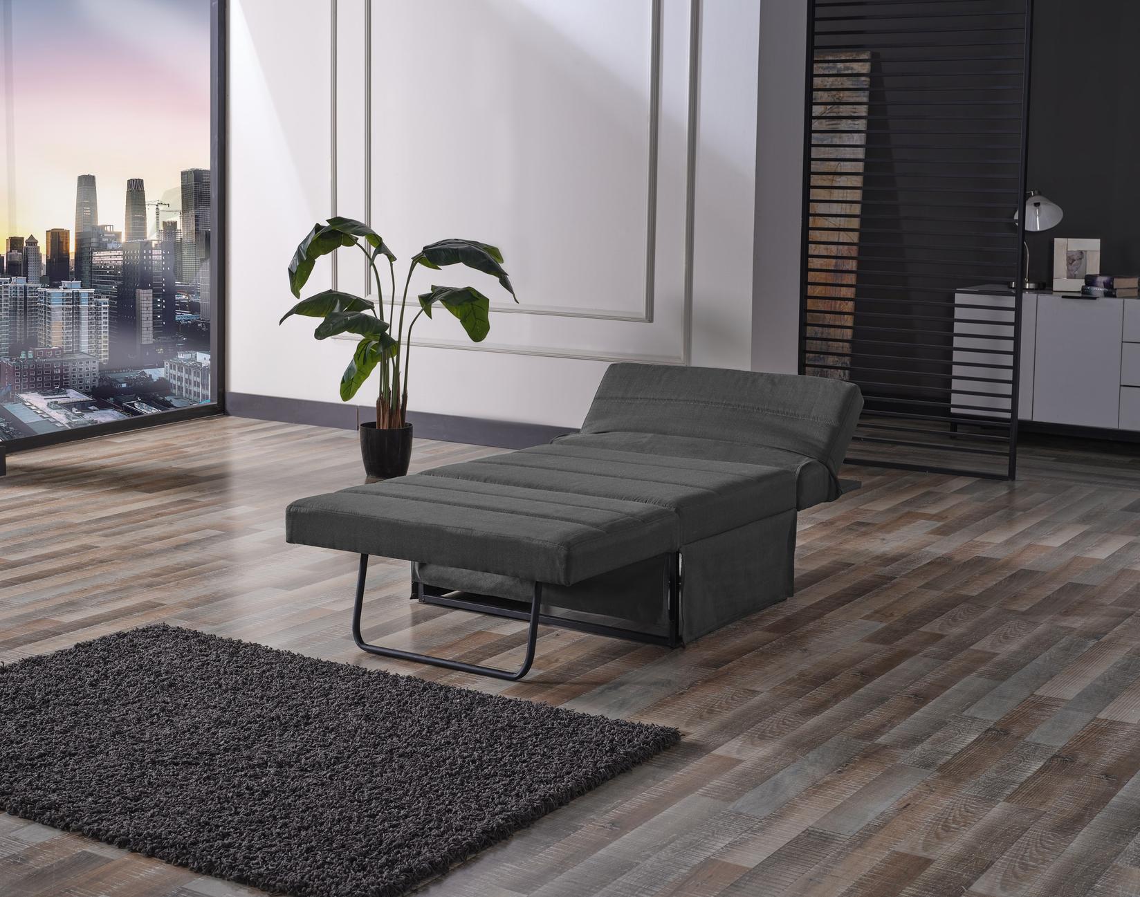 Табуретка буф бед сива