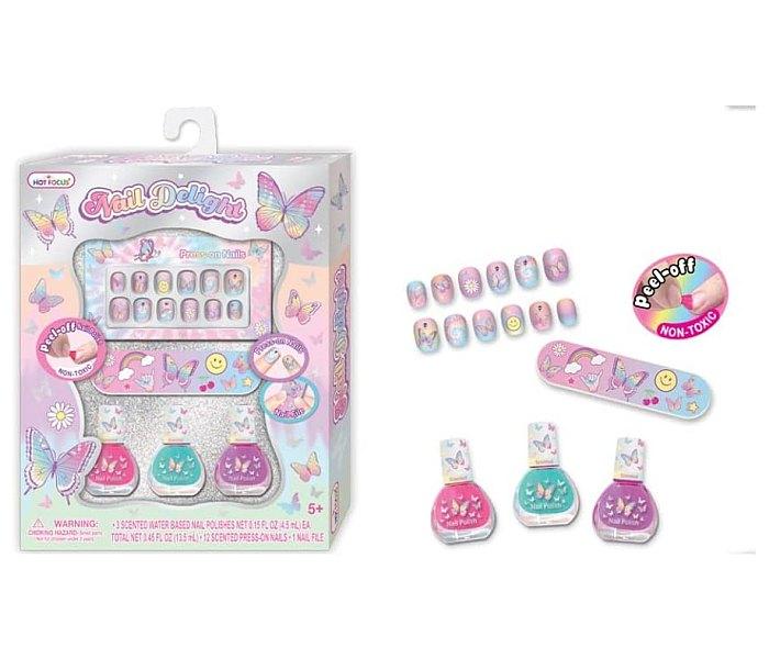 Hot Focus Glam Press-On Nail Set со Мирисни Лакови 60774