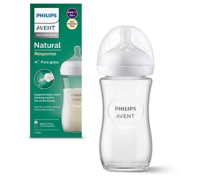 PHILIPS AVENT Шише natural response стакло 240ml 933/01