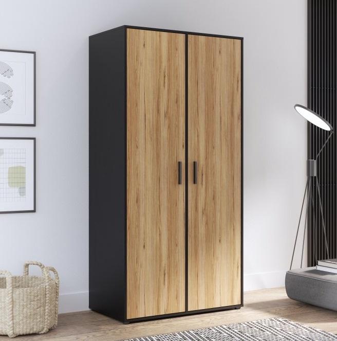 МЕБЕЛ ВИ Двокрилен ормар мокаро