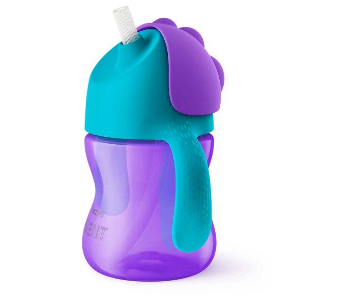PHILIPS AVENT Магична Чаша Со Слама 1912 200 Мл Виолетово-Тиркизна