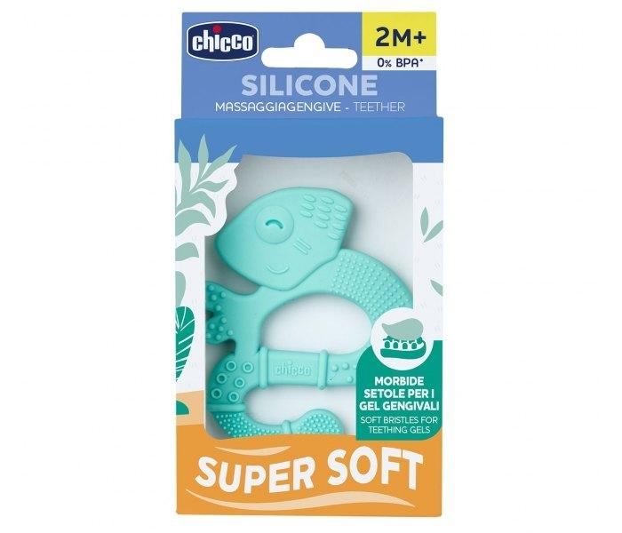CHICCO Глодалка Игуана Силикон 2М+ Тиркиз