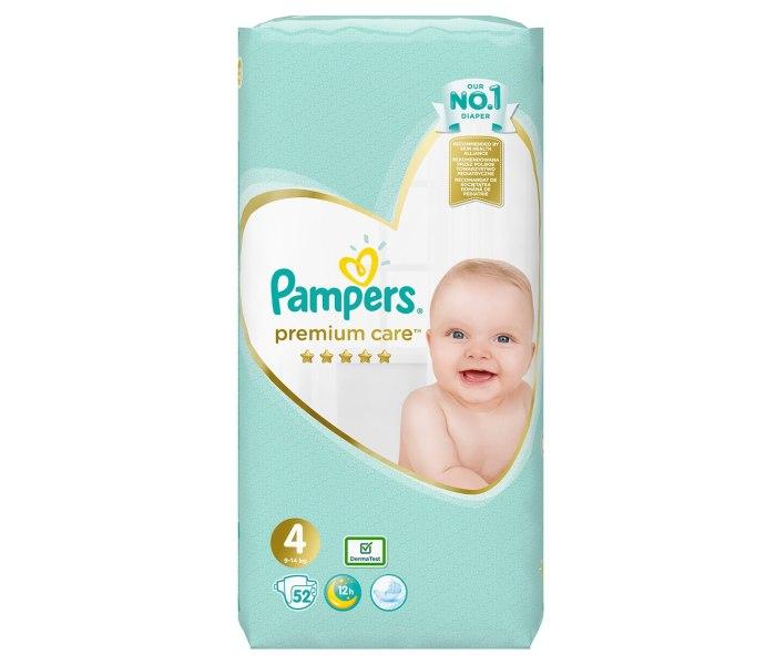 PAMPERS Premium Пелени, value pack 4 maxi 52/1