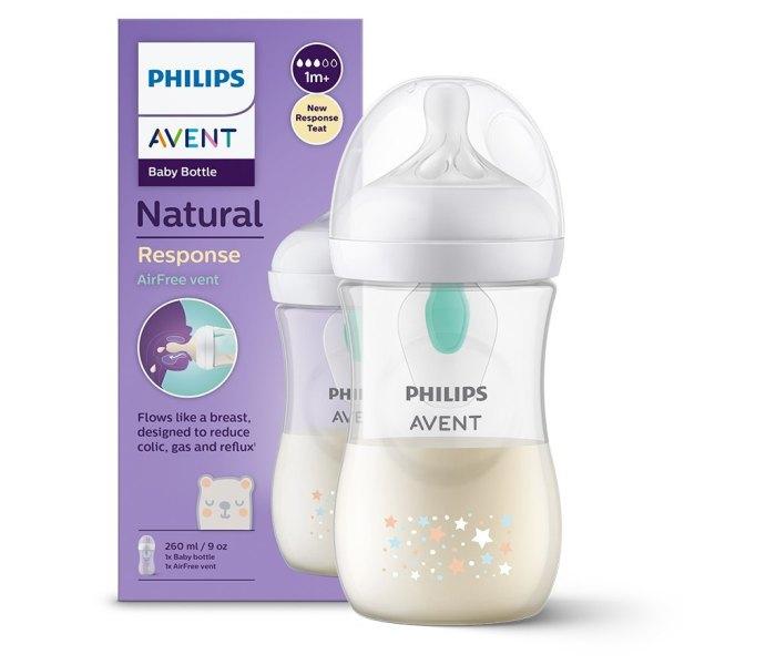 AVENT Шишенце Natural Response Antikolik Deco (260ml) 0420