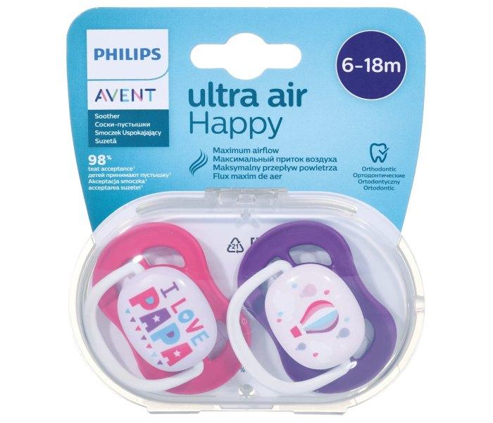 PHILIPS AVENT Цуцла Sthr Orthod 2/1 Розово-Виолетова