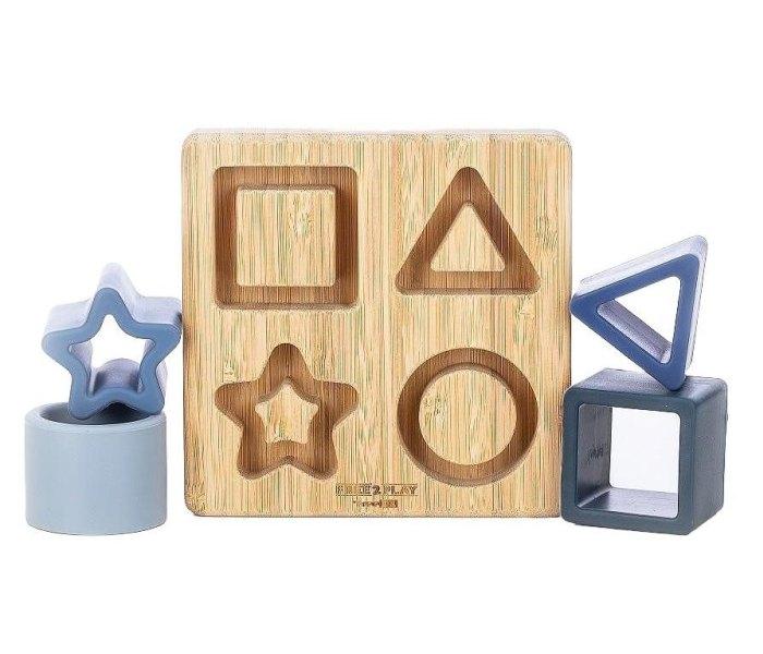 FREE2PLAY Форми на дрвена подлога, сини