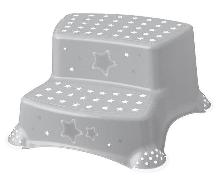 FREE ON Кeeeper Детски двостепен степер со Антилизгачка Подлога - Stars Сив