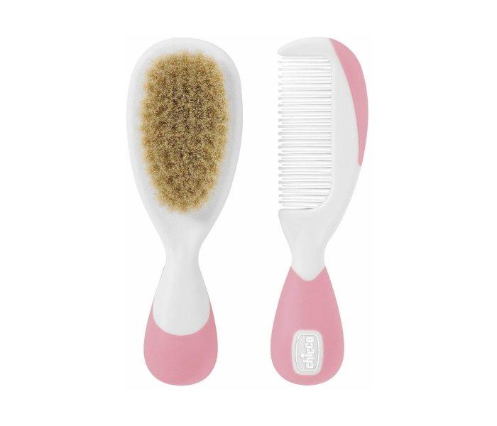 CHICCO Четка и чешел розе