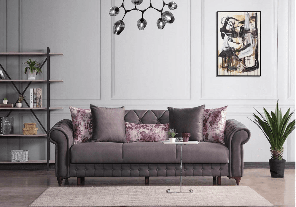 МЕБЕЛ ВИ Тросед ибиза сива