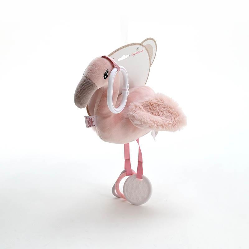 AMEK Бебешка Играчка Фламинго Розева 32см