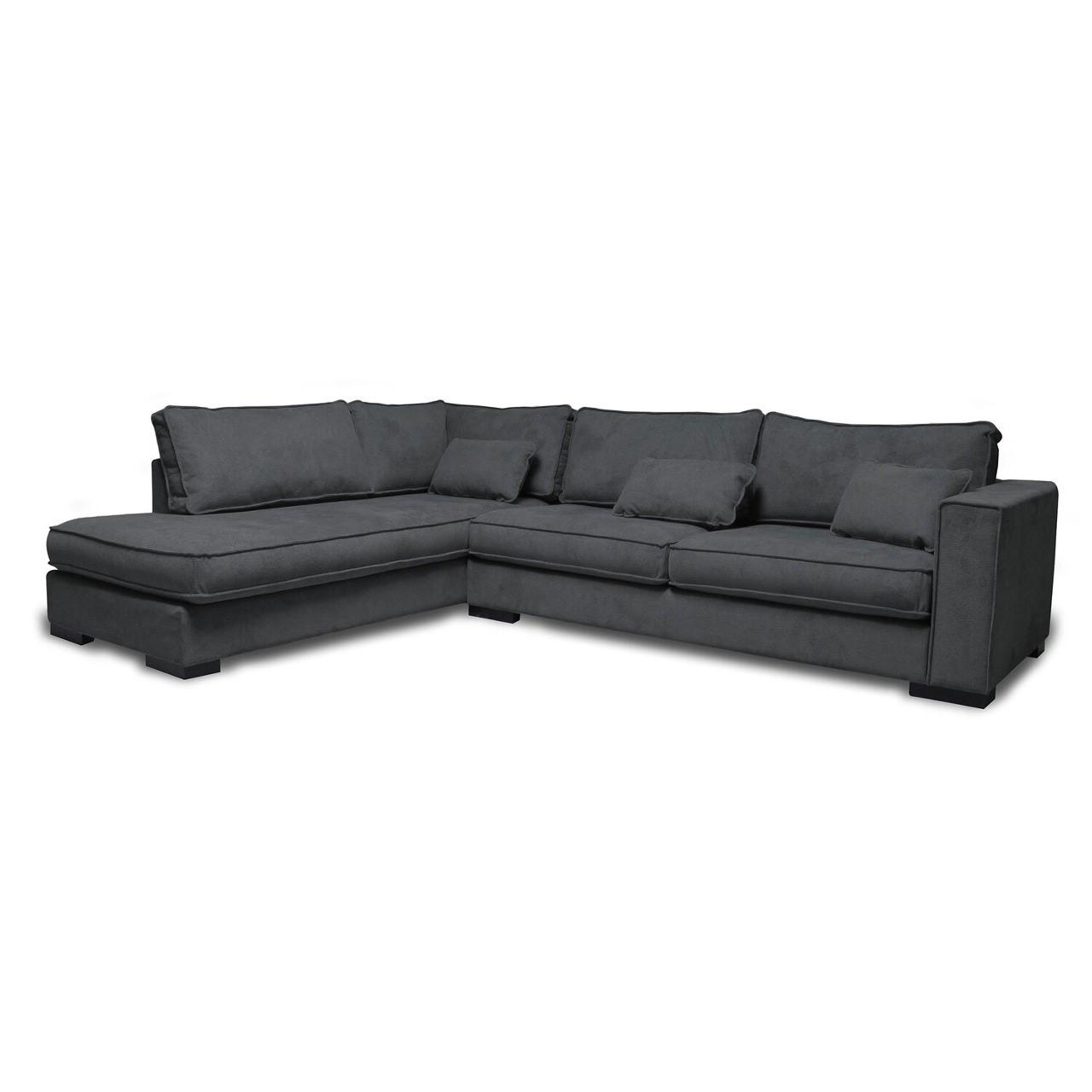 МЕБЕЛ ВИ Аголна гарнитура брисел лева сива