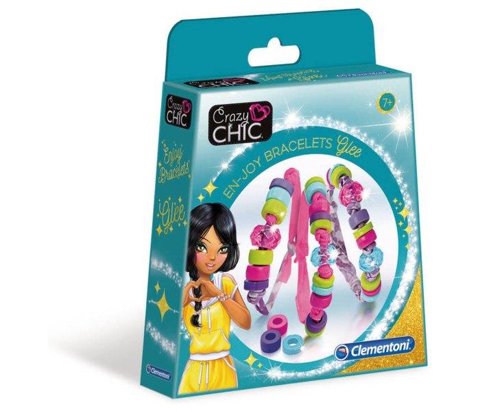 CLEMENTONI Crazy Chic Креативен комплет нараквица за девојки Уживајте во радост