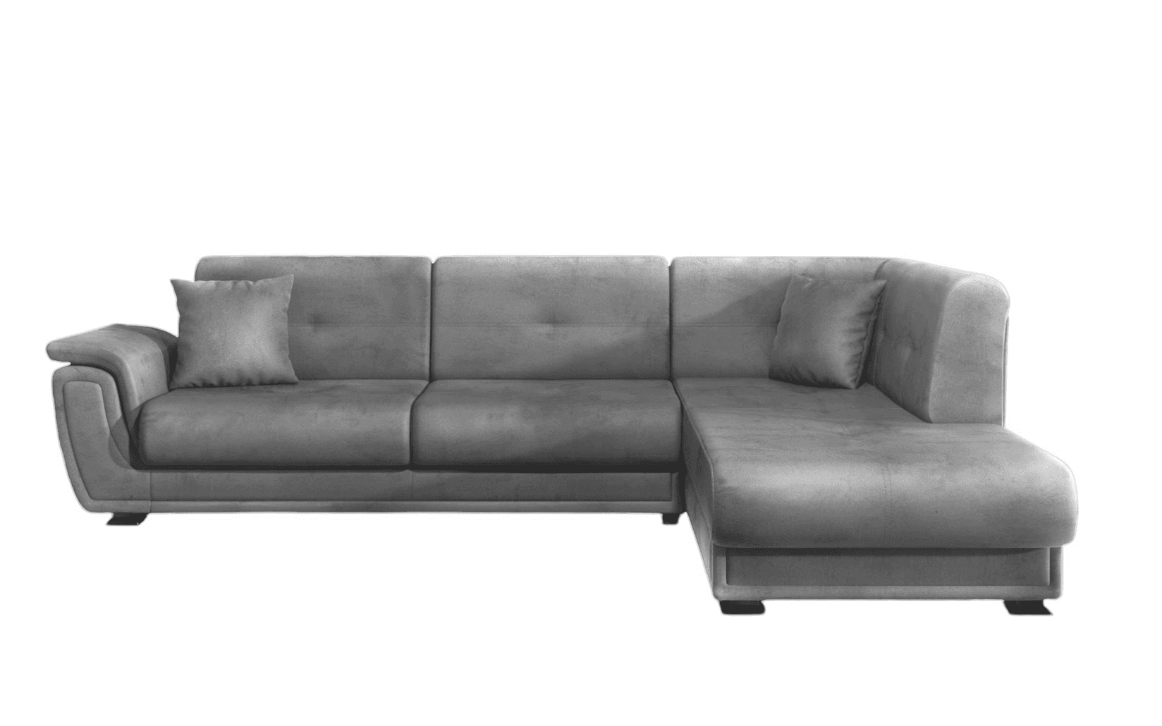 МЕБЕЛ ВИ Аголна гарнитура калифорнија м десна сива