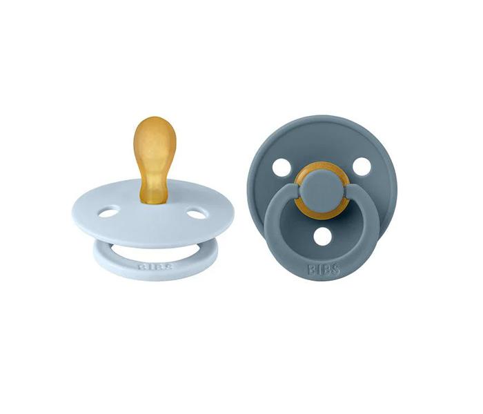 Цуцла BIBS, 0-6м, 2 парчиња, бебешко сина и петрол боја