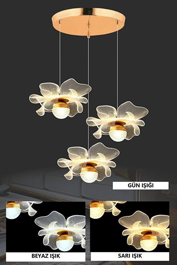 Лустер Opviq Клеопатра 3, златна боја