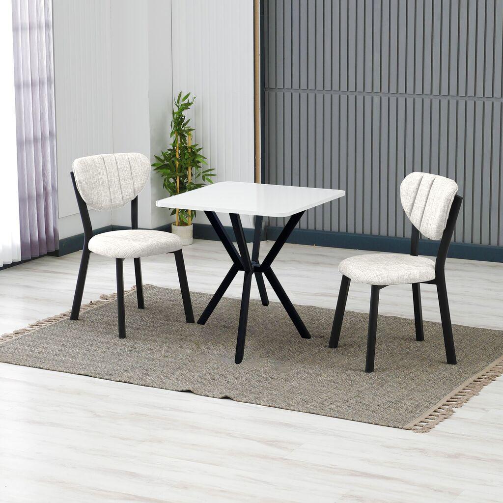 Трпезариска маса и столчиња „Хана Хоум" Елма, Антрацит