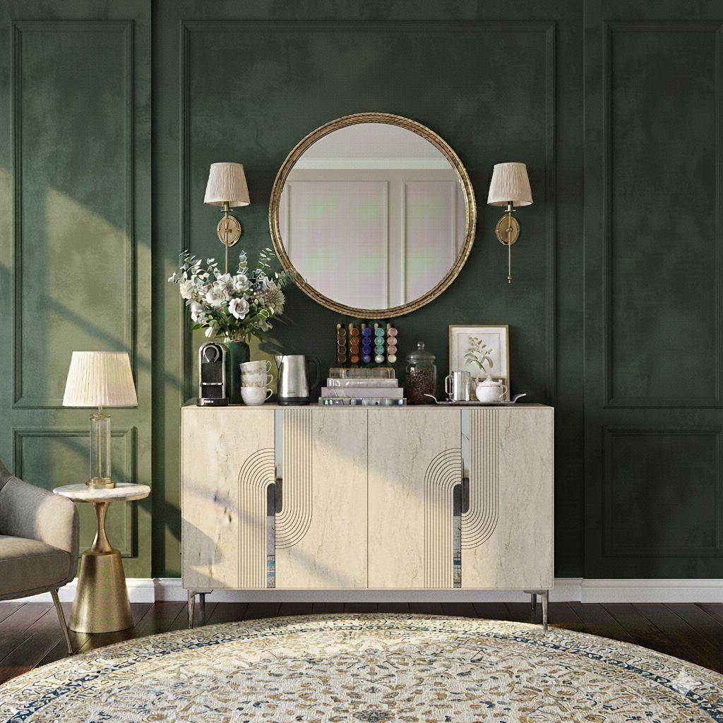 Комода Hanah Home Meyra 120, беж-сива