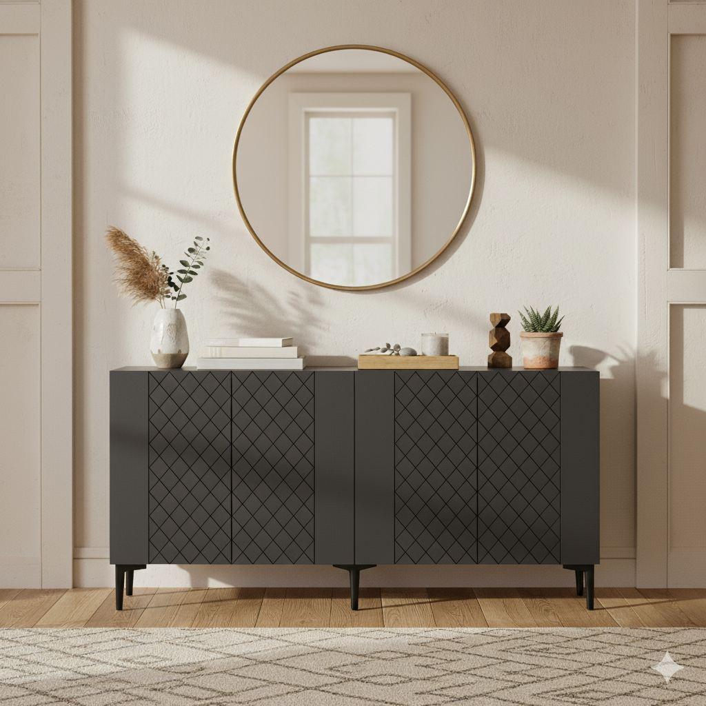 Комода Hanah Home Resso 150, Антрацит