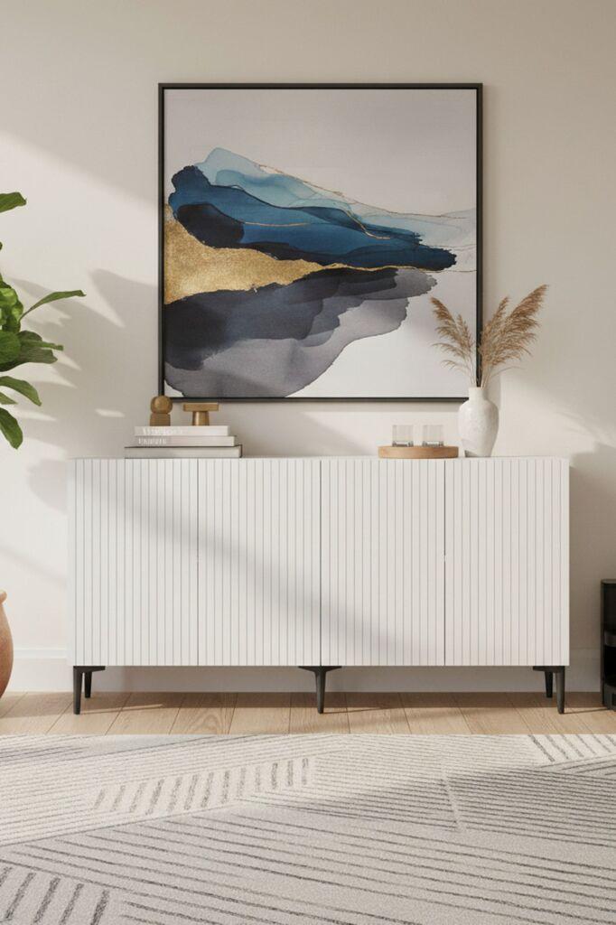 Комода Hanah Home Zeynep 150, бела