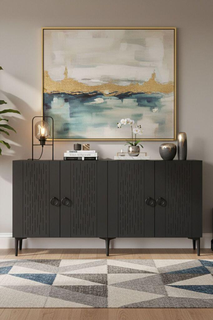 Комода Hanah Home Rain 150, Антрацит