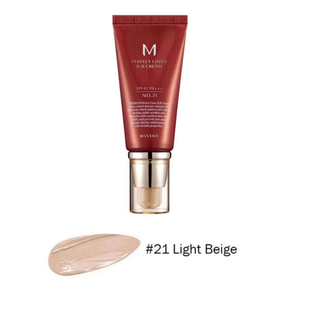 MISSHA Perfect Covering BB Крема No.21 Light Beige SPF42 PA+++ 50ml