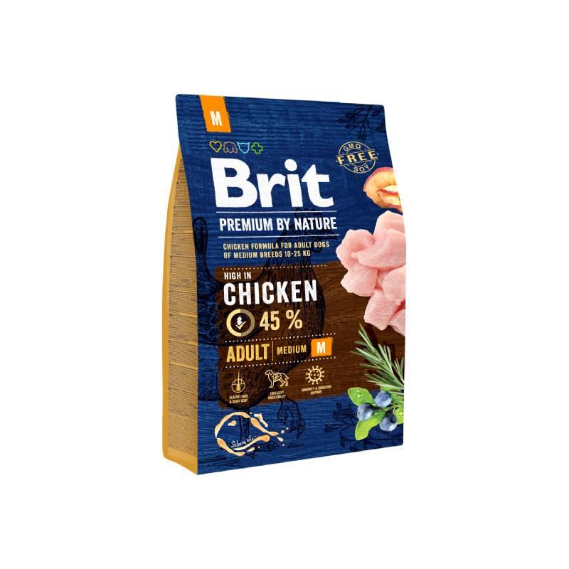 BRIT Премиум-Куче Пиле Адулт M 3кг.