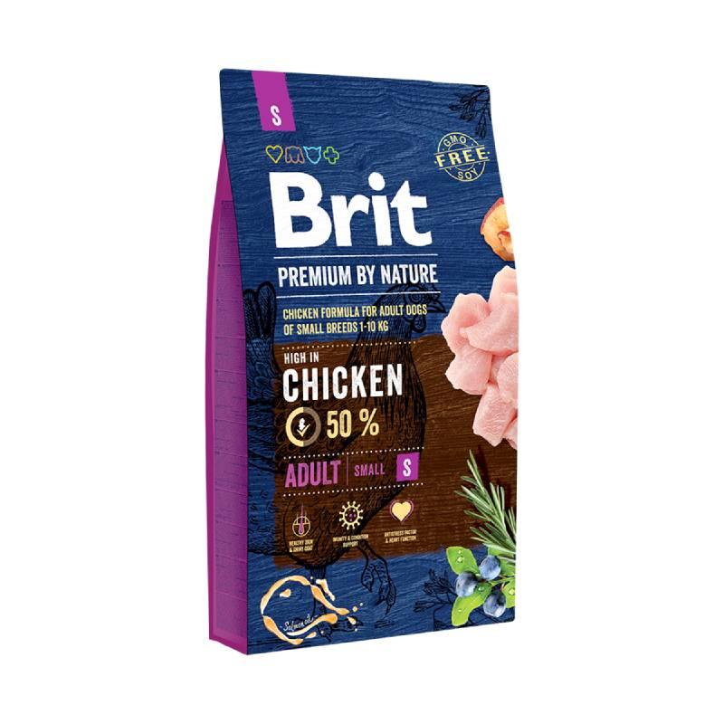 BRIT Premium by Nature Adult S Храна за возрасни кучиња од мали раси, 8 кг