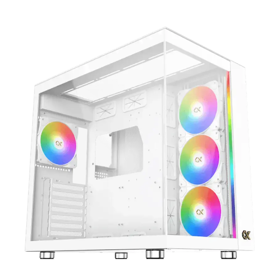 XIGMATEK Куќиште Aqua Ultra Arctic ARGB, Бело