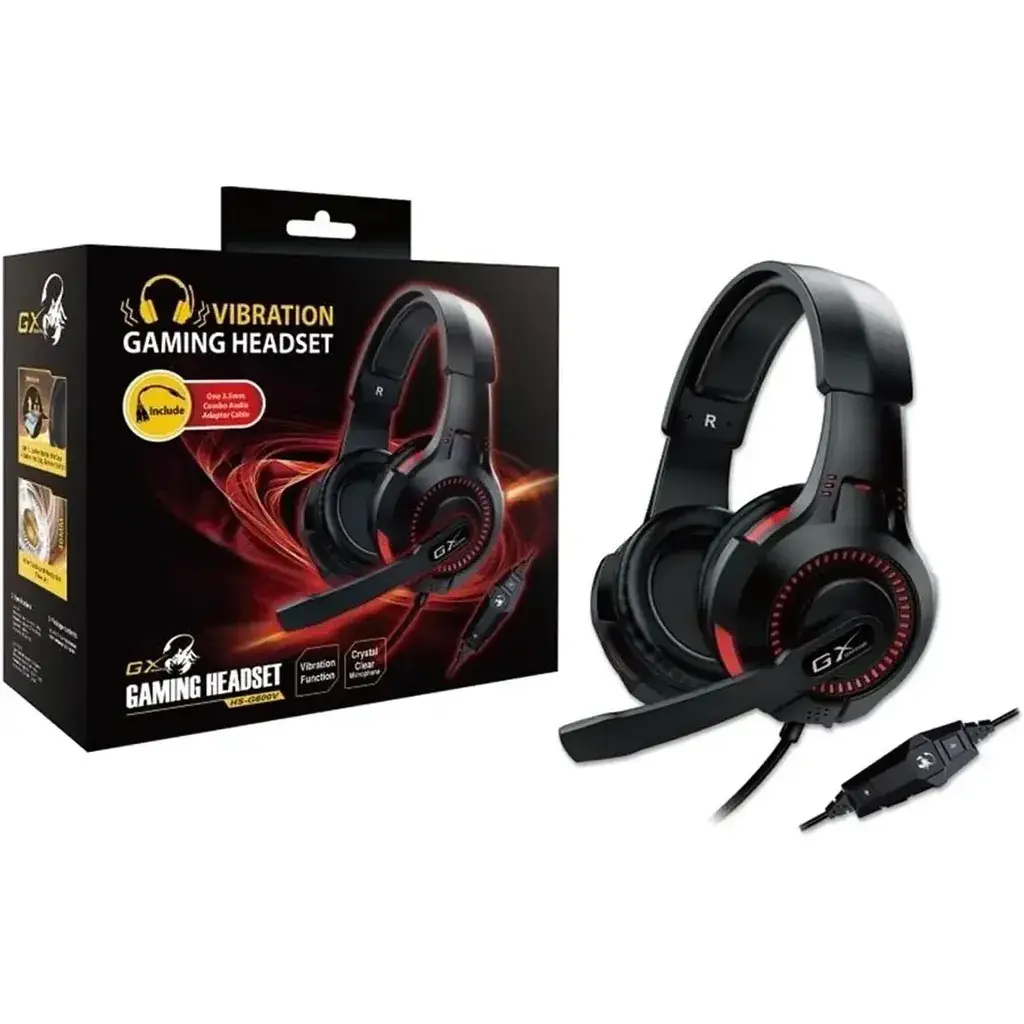 Genius Гејмерски слушалки HS-G600V со вибрации