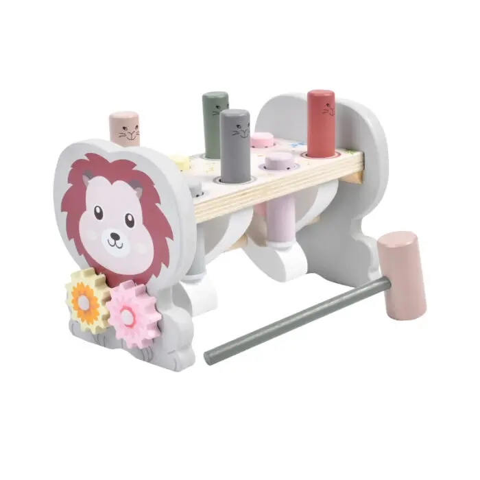 Kinderlino Дрвена чукалка со лавче